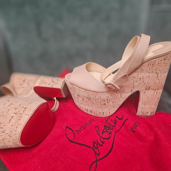 Christian Louboutin Dombasle Heels Size 38.5 - Picture 1 of 11